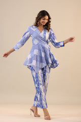 Kaira Blue Jaipur Printed Co-Ord Set