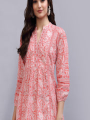 Fuscia Pink Flared Glory Tunic Top