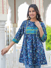 Blue Queen Trendy Kurti